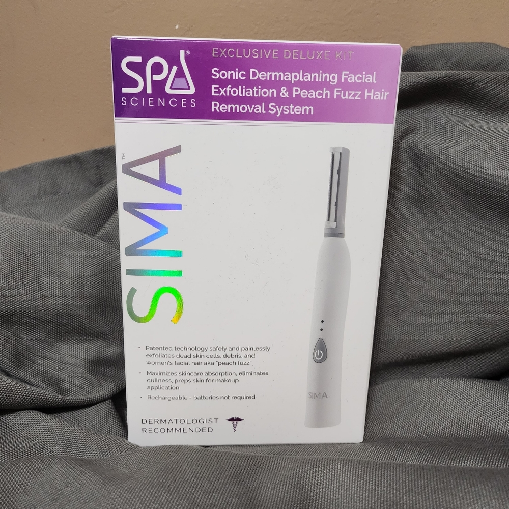 Sima Spa Science sonic dermaplaning facial exfoliator and hair removal